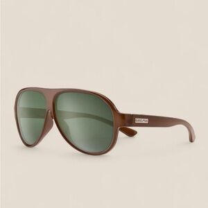 SUNCLOUD Brown Aviator Sunglasses
